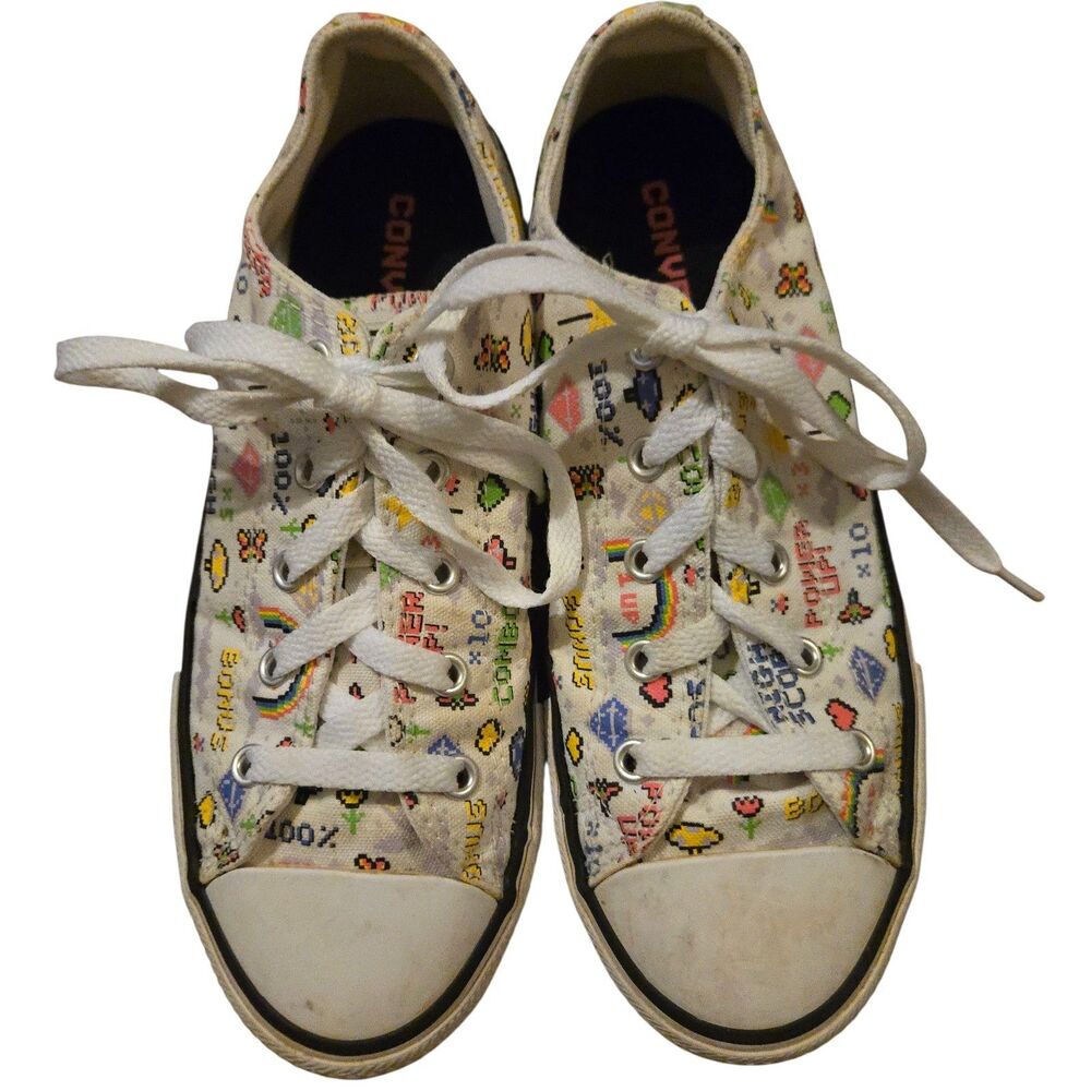 Converse Chuck Taylor All Star Ox Game Canvas Kids Shoes US Size 3 Preppy Skater